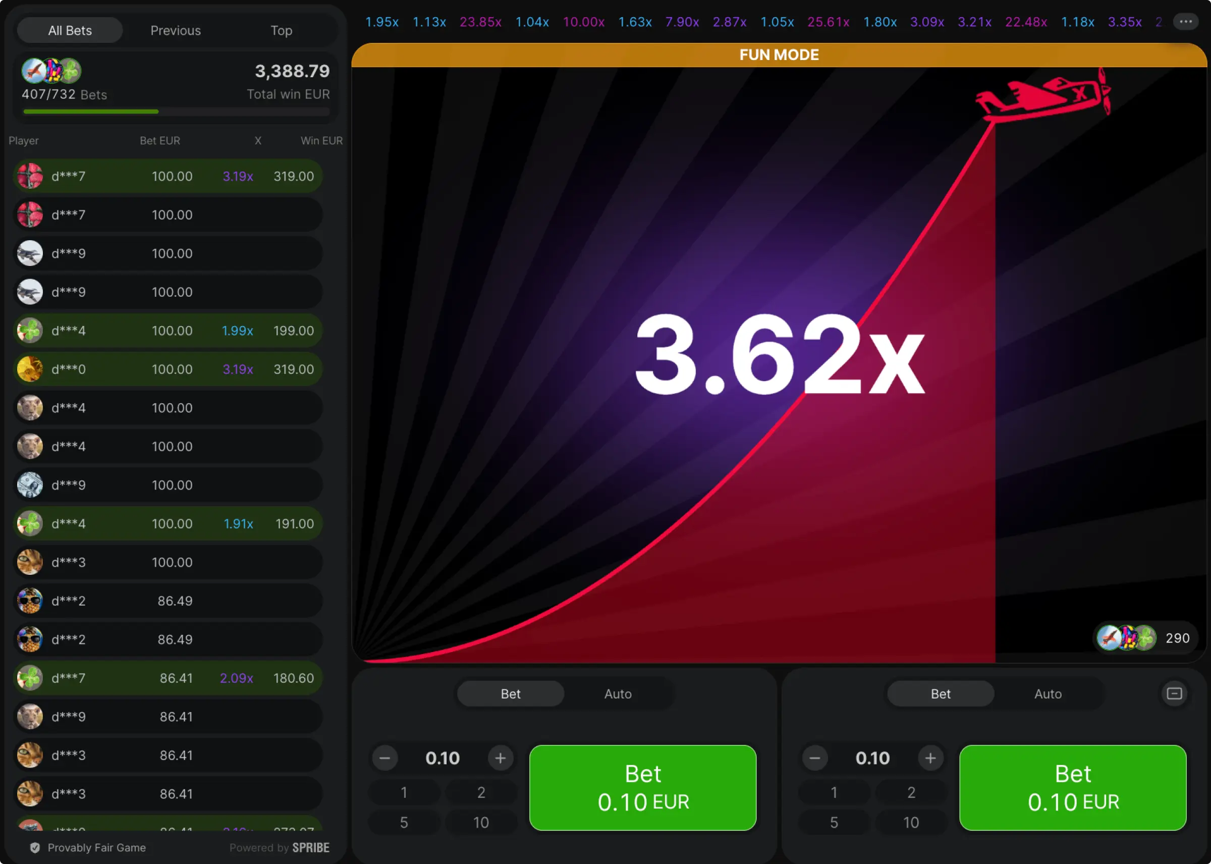 Aviator Outcome Predictors
